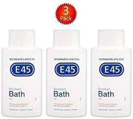 E45 Emollient Bath Oil 500 ml Pack of 3 - Bath Additive