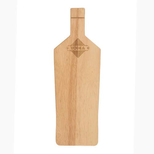 T and G Vodka Shaped Bar Preparation Board Hevea