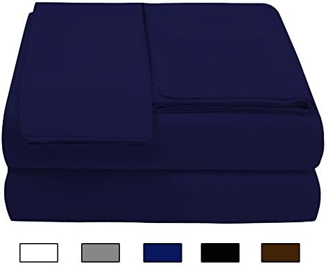 Bed Sheet Set (Full,Blue)Deep Pocket Soft 1800 Double Brushed Microfiber Hypoallergenic Bedding Wrinkle, Fade, Stain Resistant - Flat Sheet,Fitted Sheet &amp;2 Pillow Cases - 4 Piece