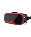 Tzumi Dream Vision Virtual Reality Smartphone Headset, Retracteable Built-in Ear Buds,fits all phones up to 6 inch, 360 Video Capability, Lightweight with high durability, Works with all VR apps. Red
