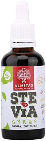 Stevia Liquid Drops (50 ml) - Real Syrup with Micronutrients, Unreconstituted, Twice as Concentrated as Clear Liquids, Zero Calorie Sweetener for Low Carb Diets and Sugar Replacement
