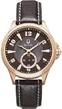 Bulova Adventurer Brown Dial S. Steel Leather Multi Quartz Ladies Watch 97L113