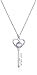 Amazon Essentials Mom Heart and Key Shaped Pendant Necklace, (previously Amazon Collection)
