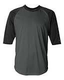 Badger Sport Performance 3/4 Sleeve Raglan-Sleeve Baseball T-Shirt – 4133 – Graphite / Black – Medium, Online Clothing Store