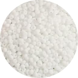 Bala&Fillic Matte White Color 4mm Seed Beads About 1200pcs/100Grams in Bag, 6/0 Glass Craft Beads for Making Bracelet and Necklace (Matte White) — image 1