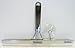 iDesign Forma Polished Stainless Steel Squeegee with Suction Storage Hook - 12