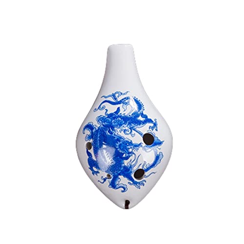 ALFAAL Ocarina 6Hole Ocarina Ceramic Alto C Tone AC Tone Ocarina