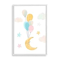 Framed Canvas Wall Art Cartoon Children's Room Canvas Prints Home Artwork Decoration for Living Room,Bedroom - 16x24 inches