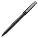 uniball Roller Ball Pen, Stick, Fine 0.7 Mm, Black Ink, Black Matte Barrel, Dozen