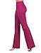 ODODOS Women’s Boot-Cut Yoga Pants Tummy Control Workout Non See-Through Bootleg Yoga Pants,Fuchsia,X-Smallthumb 2
