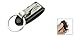 Stainless Steel Keyring Design Faux Leather Belt Loop Key Chain