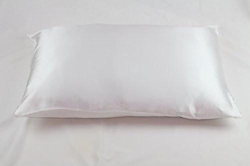 25 Momme Silk Pillowcase with Cotton Underside Terse Pillow Cover Facial/Hair Beauty (50x80CM, Ivory)
