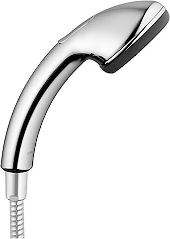 Hansa 04320100 Hand-Held Shower Head Duo Jet-S 1/2 Inch with Automatic Switch Function Chromed by Hansa