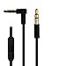 Replacement Beats Audio Cable + Inline Remote/Microphone for Beats by Dr. Dre Headphone SoloHD/Studio/Pro/Detox/Wireless - Compatible to Apple iPhone 3GS / 4 / 4S / 5 / 5S / 6/6 Plus