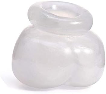 Soft Liquid Silicone Nutter Sack - Bag and Sling & Toy by Oxs Stretchy Enhancer Ring for Fun Toys for Men Tshirt,White