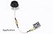 Crazepony 2pcs 90mm FPV Antenna Extension Cable SMA Female to SMA Male Antennae Adapter