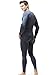Tesla BU-MHS100-DGY_Large Blank Men's Microfiber Fleece Lined Top & Bottom Set MHS100