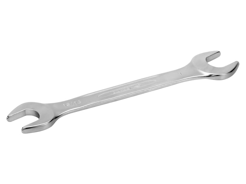 Bahco 6Z-19/32-11/16 15 Degree Angled SW Double Open End Wrench, Silver, 19/32 x 11/16-Inch