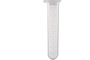 zoomto 10ml centrifuge Tubes 200PCS,Centrifuge Tubes with Attached Lid,Clear Round Micro Centrifuge,Small Sample Bottle Vials Container for Lab,Plastic Lab Snap Tubes,Clear Graduation