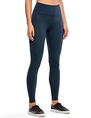 CRZ YOGA Women’s Naked Feeling High Waist Sports Tight Yoga Leggings-28 Inches True Navy 28” S(4/6)