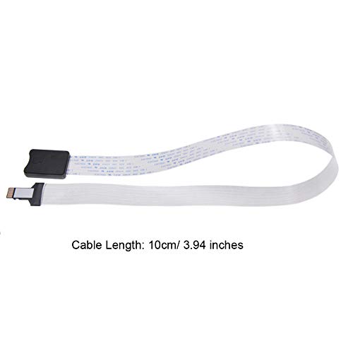 OUSHE 10cm TF/Micro SD to Micro SD Extension Cable Flexible 4 8 16 32GB TF Memory Card Reader Adapter Zip Extender Cord for MacBook/Kindle/Raspberry Pi/Camera/Arduino/3D Printer/Monitoring System/TV