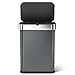simplehuman 58 Liter / 15.3 Gallon Rectangular Voice and Motion Sensor Automatic Kitchen Trash Can