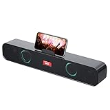 HI-PLANX Speakers with Phone Holder,Stereo Sound