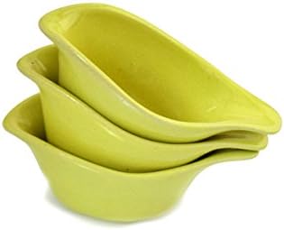 Clay Aesthetics Vegan Yellow Sauce Boats Pack of 3
