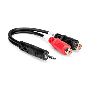 Hosa YRA-154 3.5 mm TRS to Dual RCAF Stereo Breakout Cable