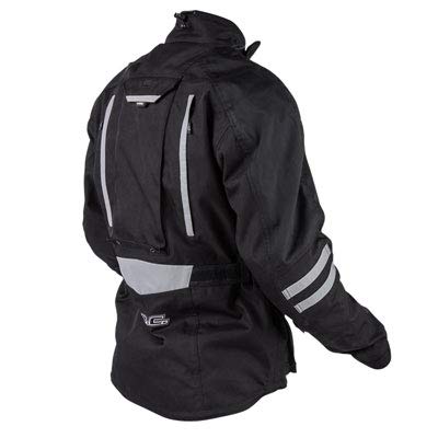 A.R.C. Battleborn Adventure Foul Weather Motorcycle Jacket - BLACK - LARGE - Includes free neck gaiter.