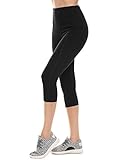 Ekouaer Women's Yoga Capris High Waist Tummy Control Pants w Pocket Leggings