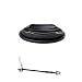 Gugou Steel Quick Release Skewer and Front Wheel Riser Block for Indoor Bike Trainerndoor Bicycle Trainers
