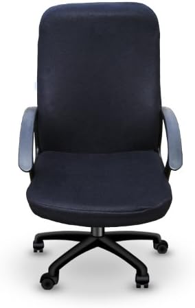 Cover - For Office Computer Desk Chairs - Solid Black - Chair Slipcover - Removable & Washable - Made In America - The Chirt