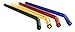 Teenie Greenie Bent Glass Straws 9 in x 9.5 mm, 4 Pack, Shatter Resistant, Pyrex-Glass + 2 Cleaning Brushes -No BPA-, Non-Toxic, Reusable, Eco-Friendly, 4 Fun Colors