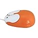 Cute Animal Rabbit Shape USB Wired Corded Mouse Mini Small Hands Optical Mice Travel Mouse for Desktop PC Laptop Computer,1200DPI 3 Buttons with 3.6 Feet Cord (Orange)