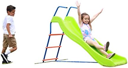 Amazon.com: Diapositiva del patio al aire libre de los cabritos: juego independiente del equipo del juego para los niños. entretenimiento interior perfecto del patio trasero. normas máximas de seguridad del niño. montaje