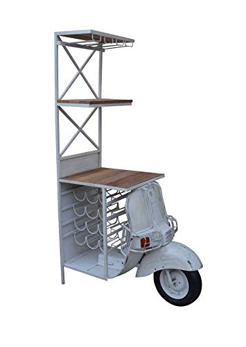 Kobolo Weinregal Anrichte Barregal Barwagen Scooter Bar - Vintage - 50x102x180 cm