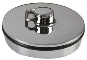 DURATOOL D02095 Basin Plug, Chrome 1 3/4", 5 Pack