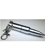 Leegoal Silver New 3D 8GB Bullet Flash Drive USB Flash Pen Drive Memory