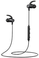 Anker Soundbuds Slim Wireless Headphones, Bluetooth 4.1 Lightweight Stereo Earbuds With Magnetic Connection, Nano Coating Sweatproof Sports Headset With Metallic Housing & Built-In Mic (Black)