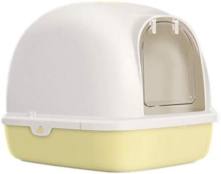 Cat Litter-Cat Litter Bowl Universal Cat Toilet Semi-Enclosed Fully Enclosed Cat Potty Cat Toilet Closed Medium Single Layer Blue Closed Large Single Layer Matcha