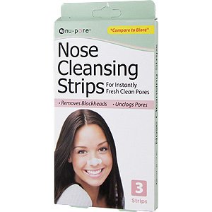 Nose Cleansing Strips - For Instantly Fresh Clean Pores, 3 strips,(Nupore)
