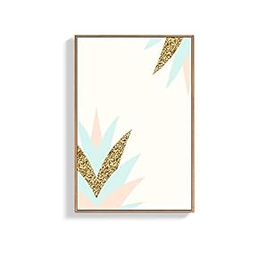 Framed Canvas Wall Art for Living Room, Bedroom Abstract Geometry Pattern Canvas Prints for Home Decoration Ready to Hanging - 16x24 inches