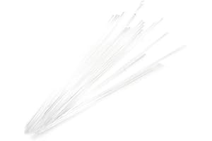 GLACIAL ART GLASS Clear Transparent COE 90 Stringer Sample - 4.375" Long Bullseye Glass Stringer