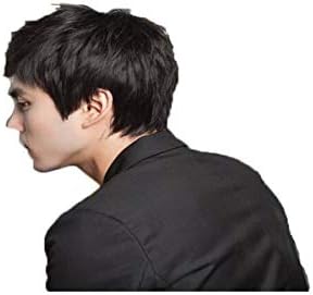 Amazon Myqxaz ウィッグ ブラックウィッグメンズショートレイヤーロールプレイング仮装パーティーナチュラルヘア 15センチメートル ギフト くし ケアツール Color Black Myqxaz ビューティー 通販