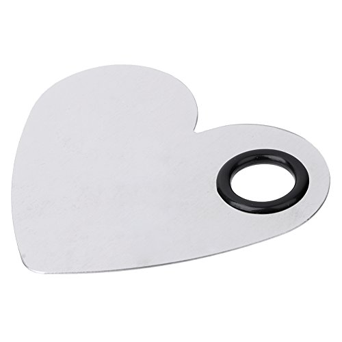 Jocestyle Cosmetic Palette Polish Holder Paint Palette Stainless Steel Mixing Mini Palette Manicure Makeup Tool (Style D)