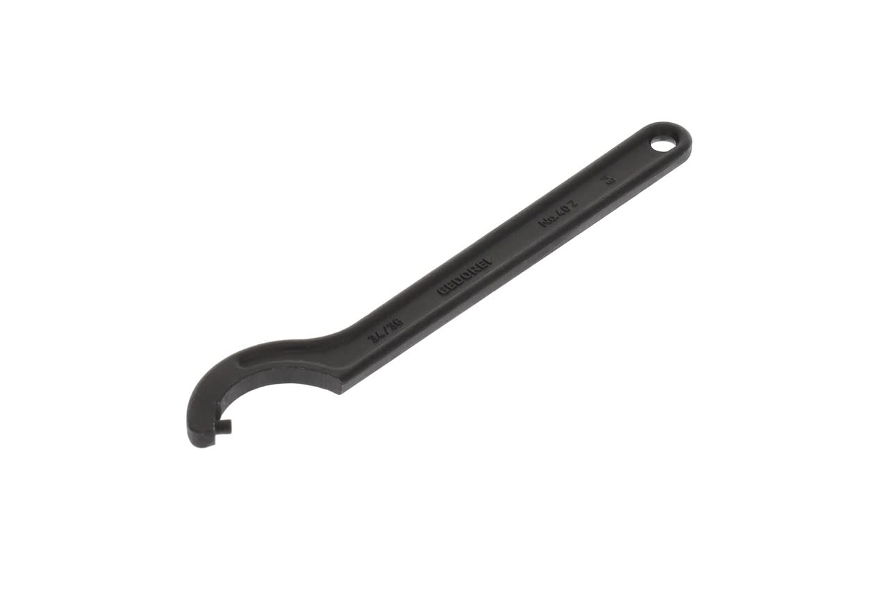 GEDORE Hook spanner with pin, for Capstan nuts, AF 34-36 mm, Tip dia. 8 mm, Ratchet spanner, 40 Z 34-36