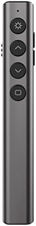 JATEN Wireless Presenter, RF 2.4GHz Remote Pointer Presentation Clicker USB Remote Control Flip Pen for PPT Powerpoint Slideshow (Gray)