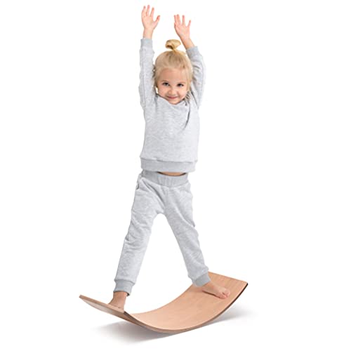 Milliard Wooden Wobble Balance Board for Kids and Toddlers, Open Ended