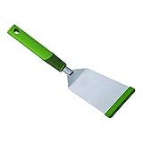 Kuhn Rikon SoftEdge Teppanyaki 11-1/4-Inch Spatula, Green Edge And Handle